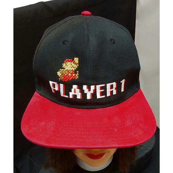 Universal Studios Super Nintendo World Player 1 Snap back Hat Super Mario - Picture 1 of 7